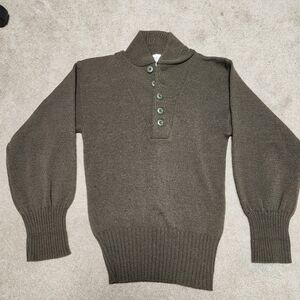 Men's Olive Sweater Military Size Small